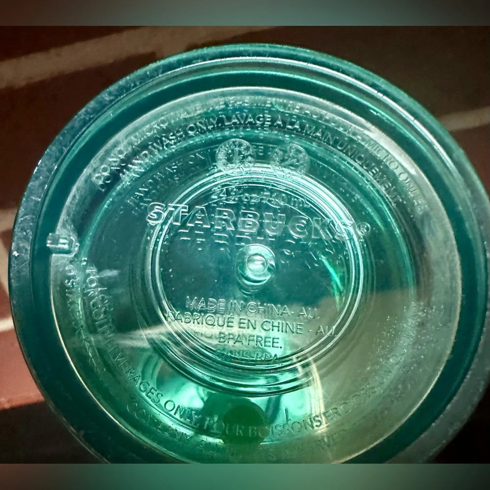 Starbucks Iridescent Green Cold Cup Venti 24oz – Smooth Finish - Picture 5 of 6